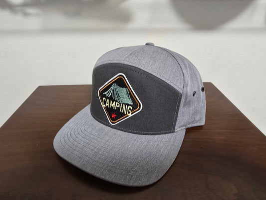 New Style Snap Back Hat with Camping Patch