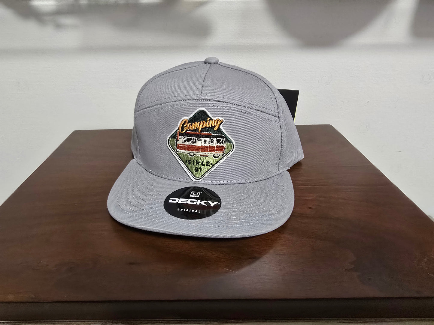 New Style Snap Back Hat with Camping Patch